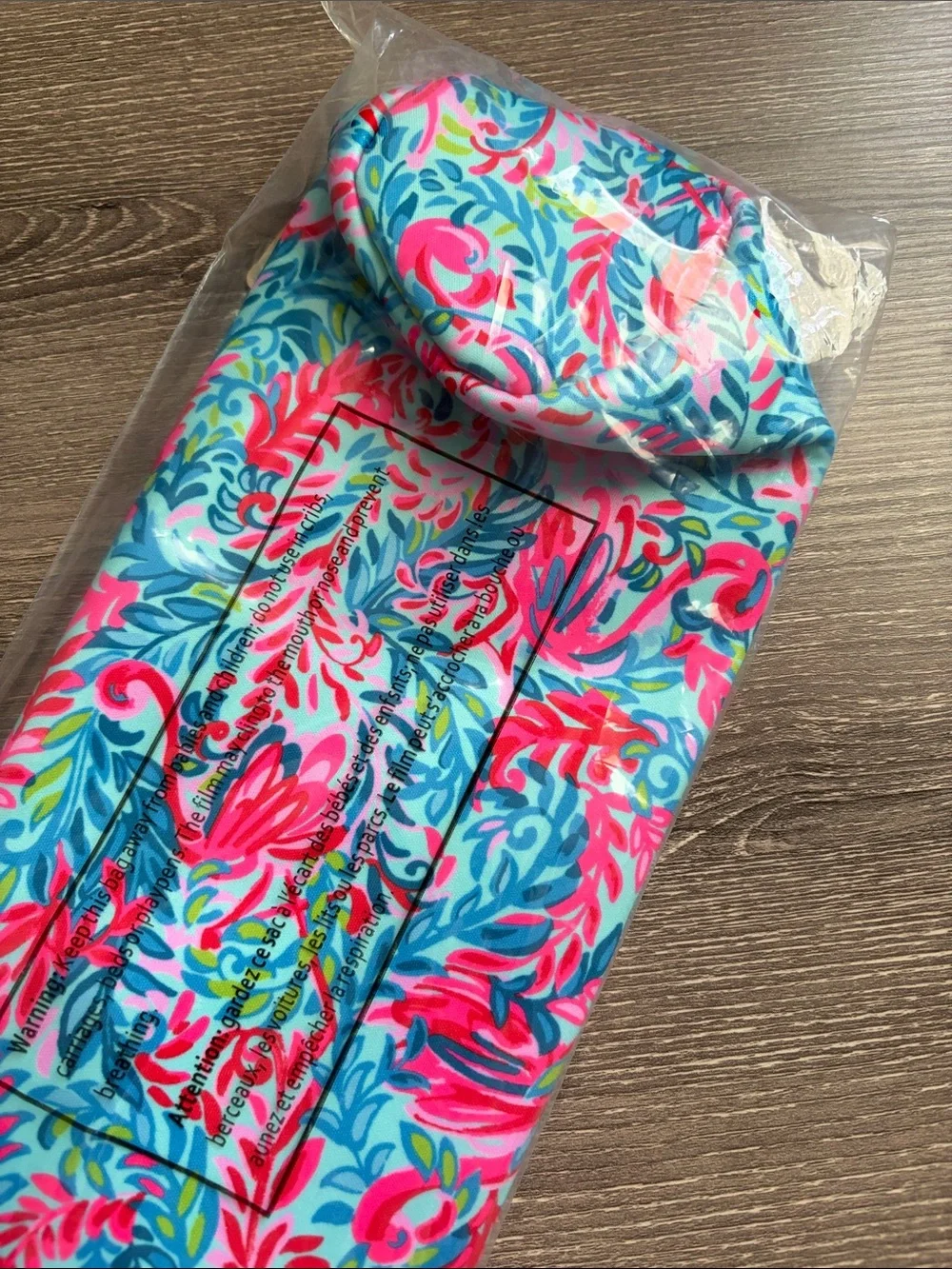 NWT Lilly Pulitzer Wine Bag Surf Blue Flim Flam